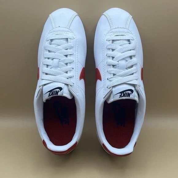 2018 Nike Cortez Forrest Gump Red Blue Retro Shoes - Women's Size 6.5 USED - Picture 6 of 8